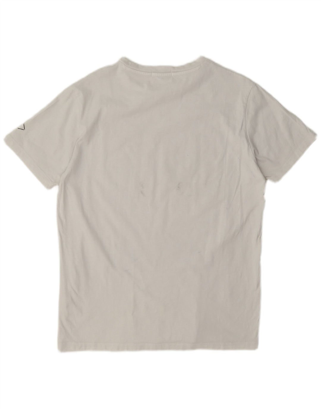 Camiseta masculina Replay com estampa gráfica grande de algodão branco