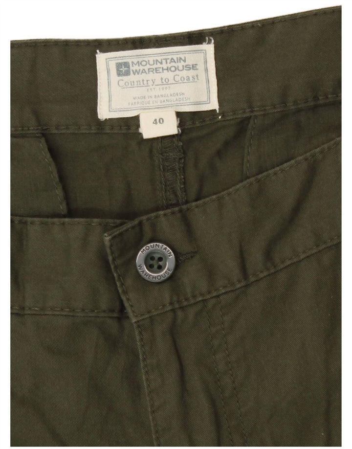 Shorts cargo masculino Mountain Warehouse W40 XL algodão cáqui