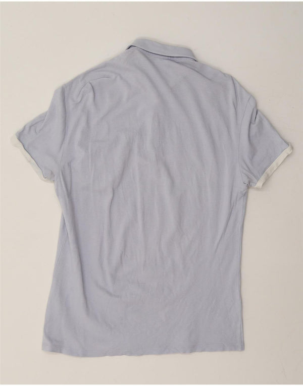Trussardi Jeans Mens Polo Shirt Medium Blue Cotton