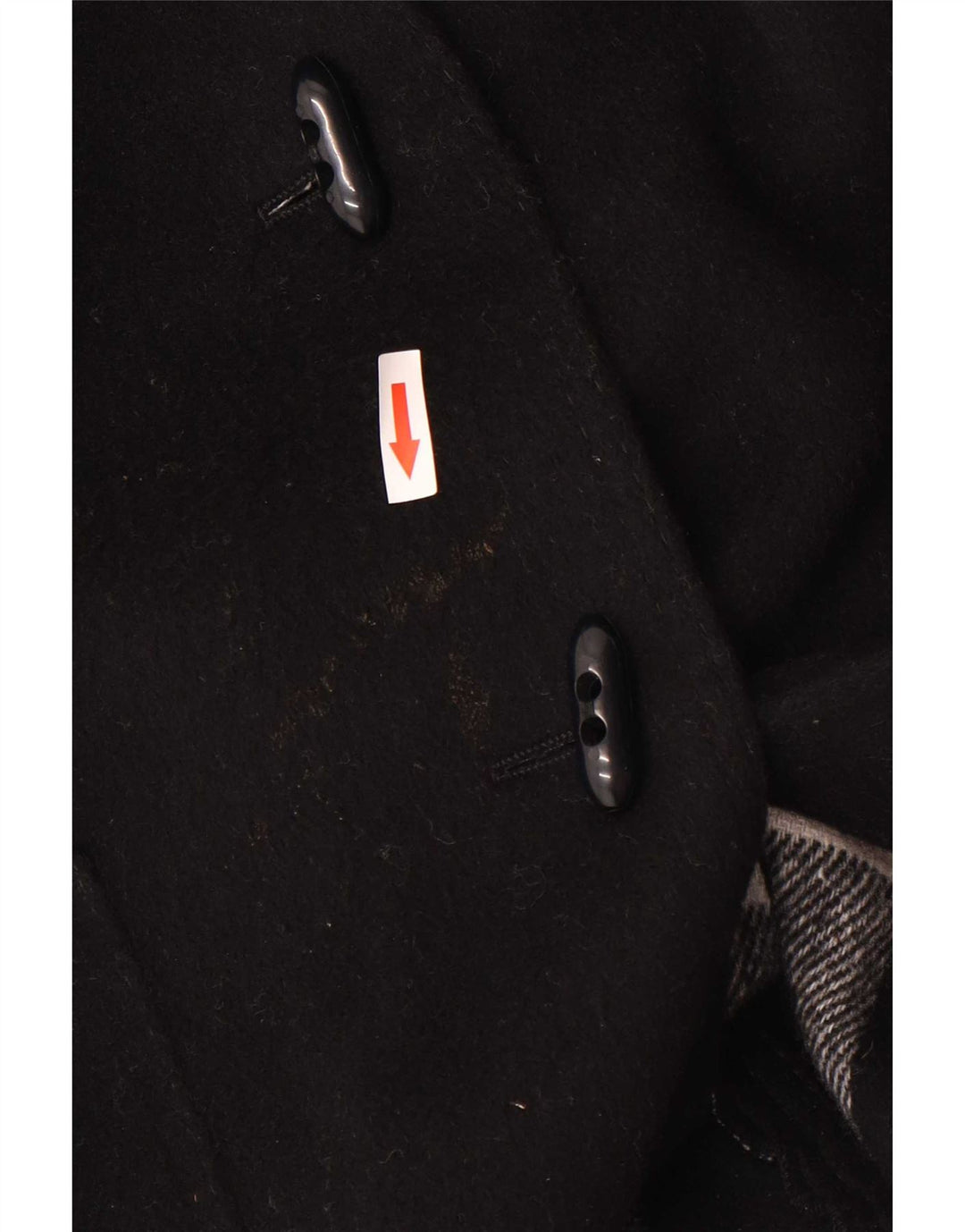 Casaco poncho feminino Althof Petit Paris EU 38 lã preta média