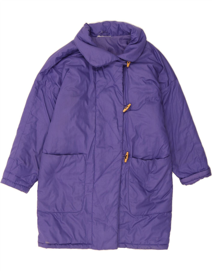 VINTAGE Womens Padded Coat UK 18 XL Purple Vintage Vintage and Second-Hand Vintage from Messina Hembry 