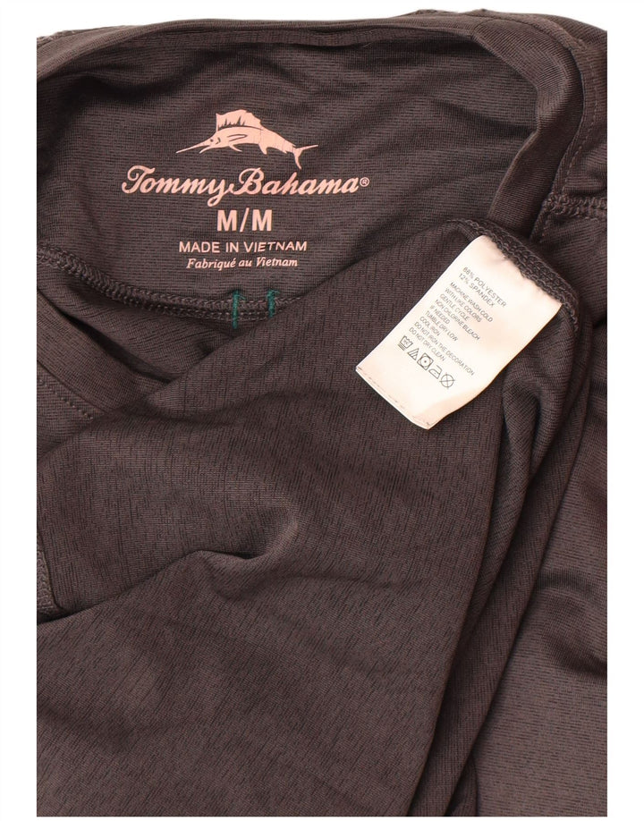 Tommy Bahama Mens Top Long Sleeve Medium Grey Polyester