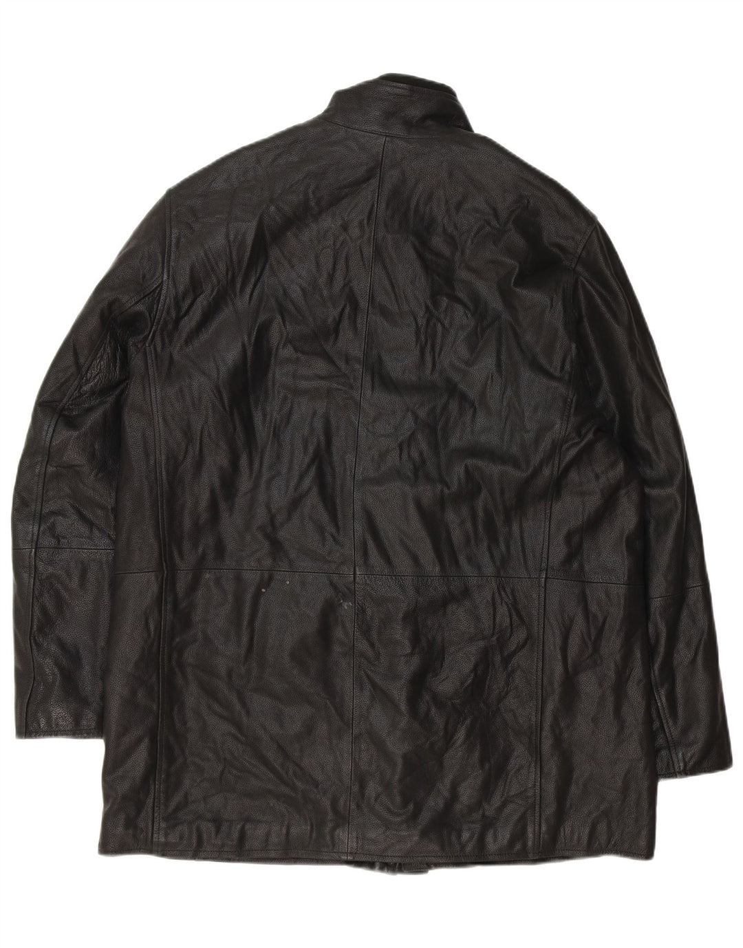 Casaco de couro masculino MICHEL IT 54 2XL couro preto