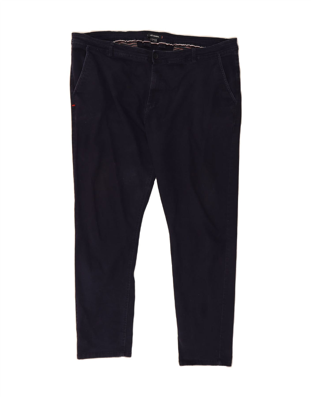 KANGOL Mens Slim Chino Trousers W44 L29 Navy Blue Cotton Vintage Kangol and Second-Hand Kangol from Messina Hembry 