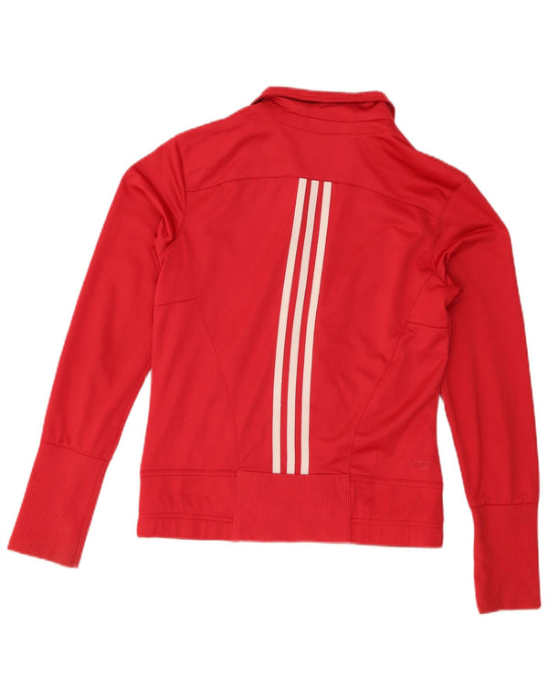 Adidas Womens Clima 365 Tracksuit Top Jacket UK 12 Medium Red Poliéster