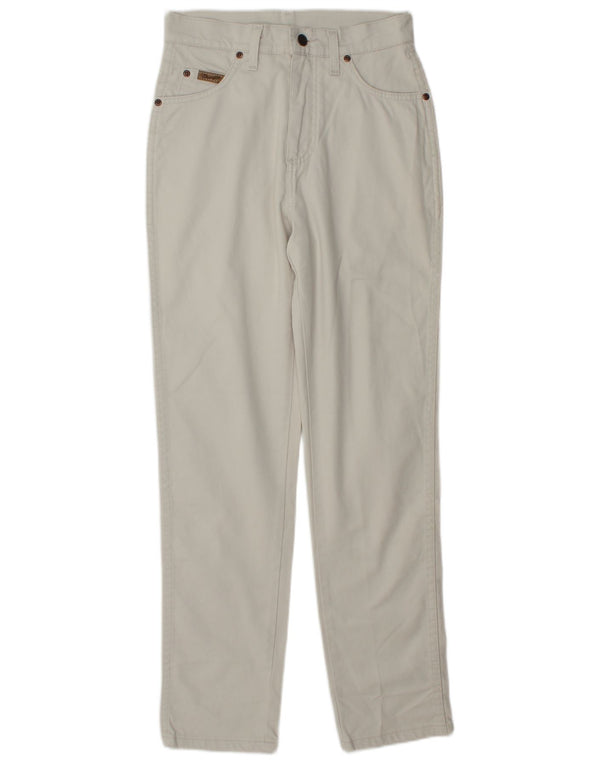 Wrangler feminino Paula Tapered Jeans W28 L30 algodão branco