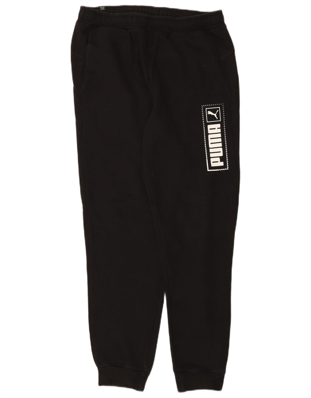 Calça esportiva masculina PUMA Graphic Joggers grande preta