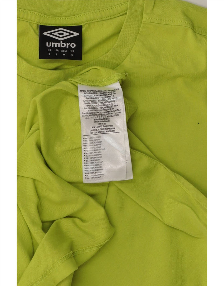 Umbro Camiseta Masculina Gráfica Top Pequeno Algodão Verde