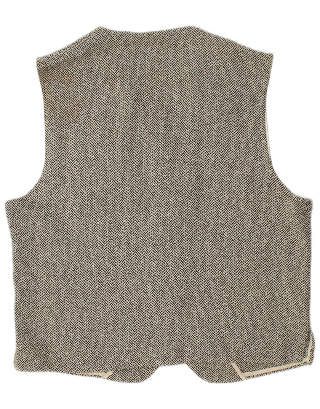 Colete masculino Ted Baker Regular Fit tamanho 4 grande espinha de peixe cinza