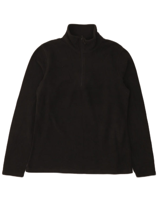 Suéter de lã feminino Mountain Warehouse com zíper e gola UK 14 médio preto