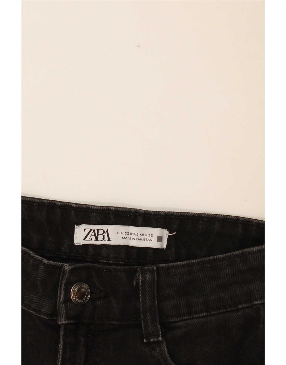 Zara Jeans Slim Feminino EU 32 2XS W22 L28 Preto