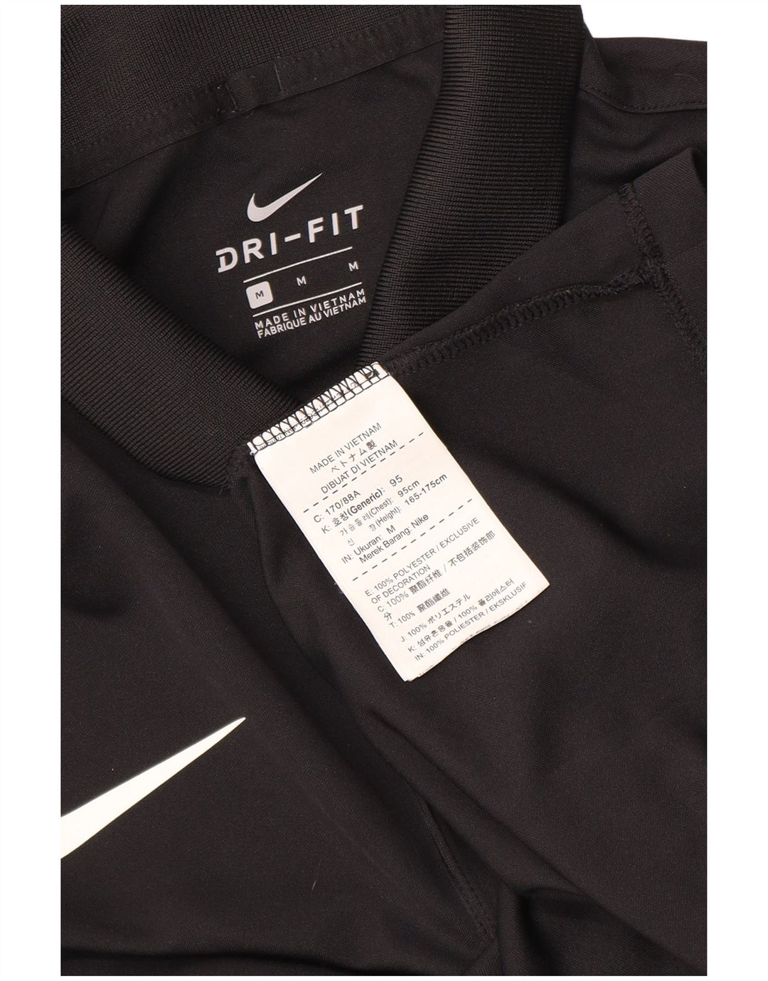 Camisa polo gráfica masculina Nike médio preto poliéster