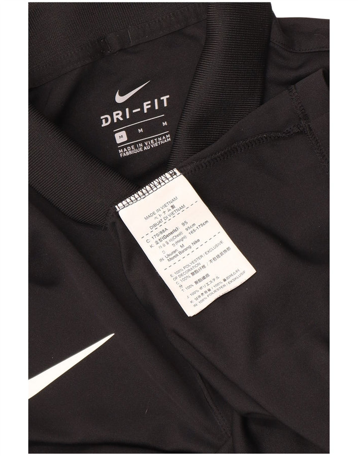 Camisa polo gráfica masculina Nike médio preto poliéster
