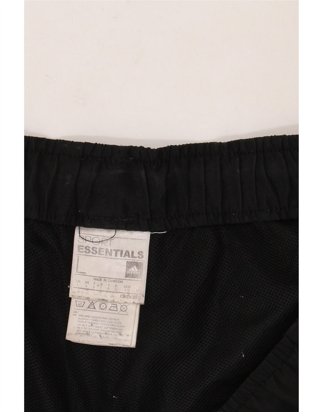 ADIDAS Mens Climalite Sport Shorts Grande Poliéster Preto