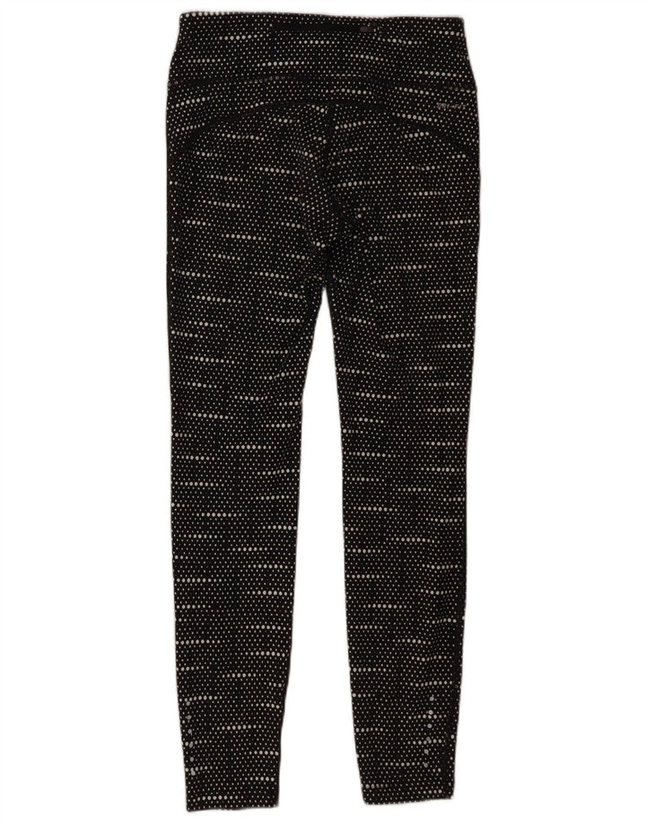 Leggings Nike Dri Fit Femininas UK 10 Pequenas Pretas Manchadas