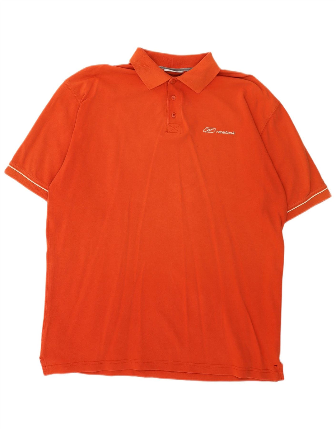 Camisa polo masculina REEBOK XL laranja algodão