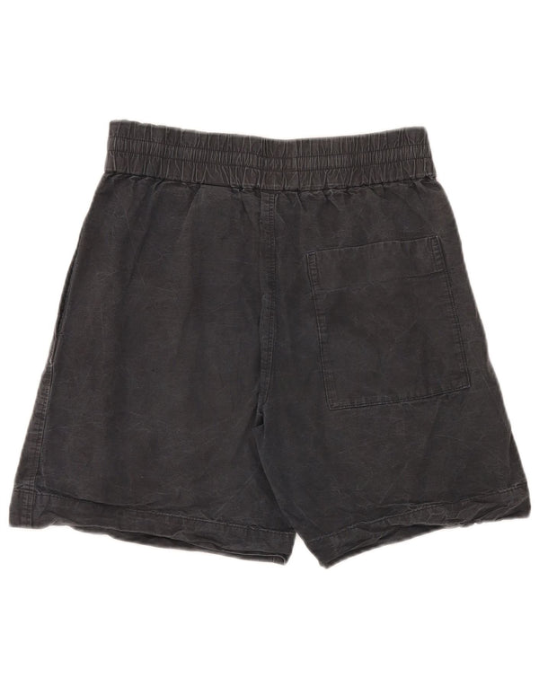 Cos Shorts feminino de perna larga casual pequeno W27 algodão cinza