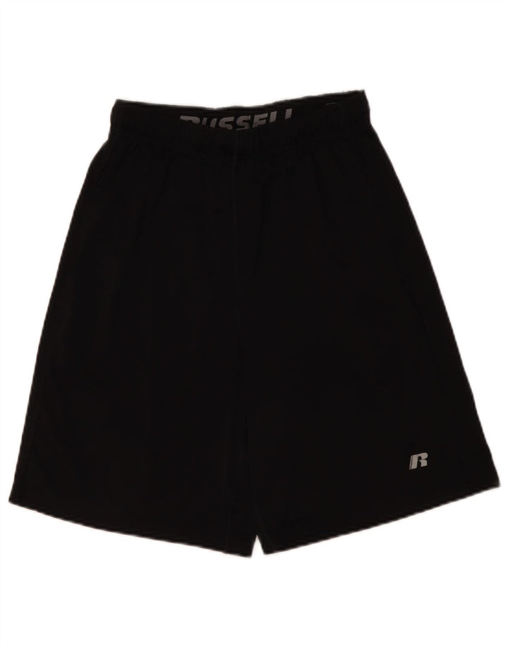RUSSELL ATLÉTICO Masculino Dri-Power Sport Shorts Pequeno Poliéster Preto