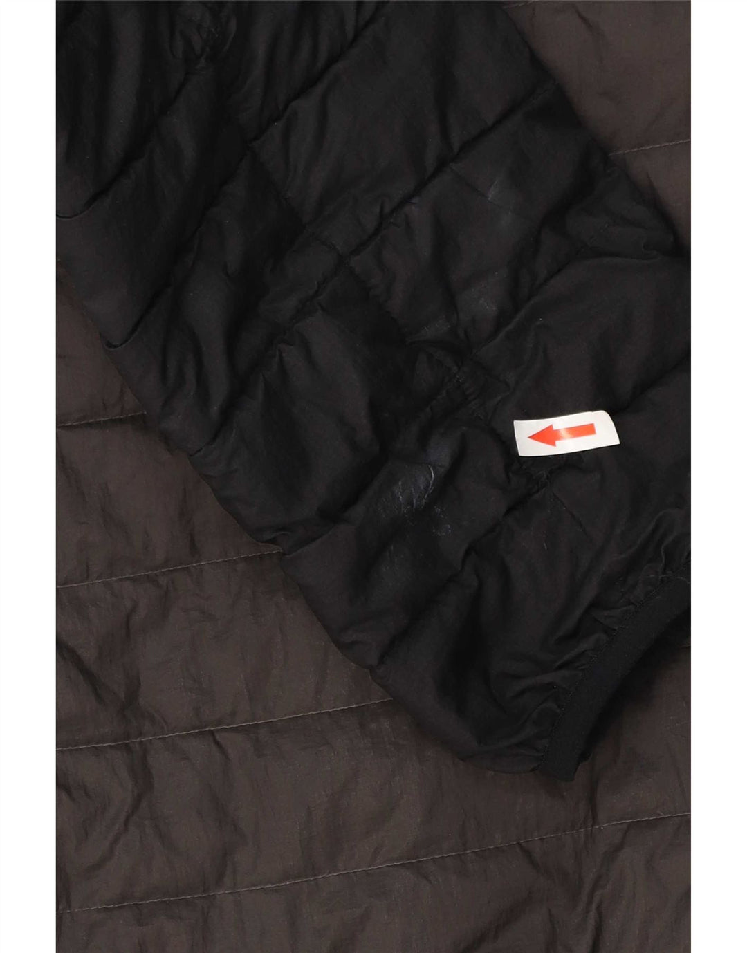Jaqueta masculina acolchoada com capuz Jack Wolfskin Reino Unido 40 grande bloco colorido cinza