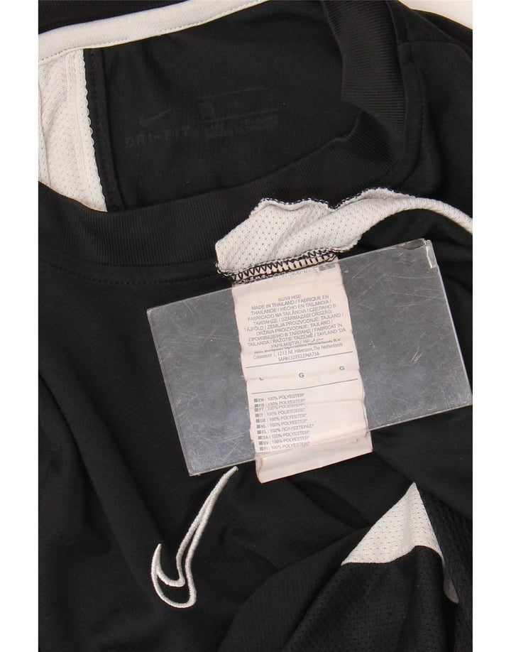 Camiseta Nike Masculina Dri Fit Top Grande Preto Colourblock Poliéster