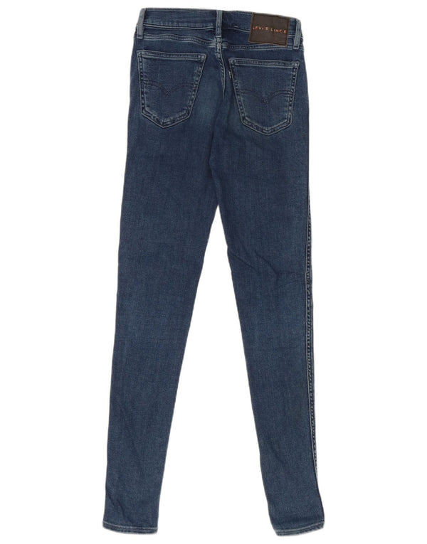 Calça jeans feminina Levi's Line 8 Skinny W23 L30 azul algodão