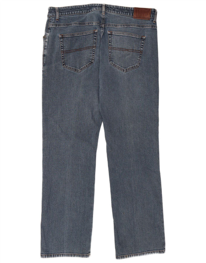 Gant Mens Straight Jeans W36 L30 Azul Algodão