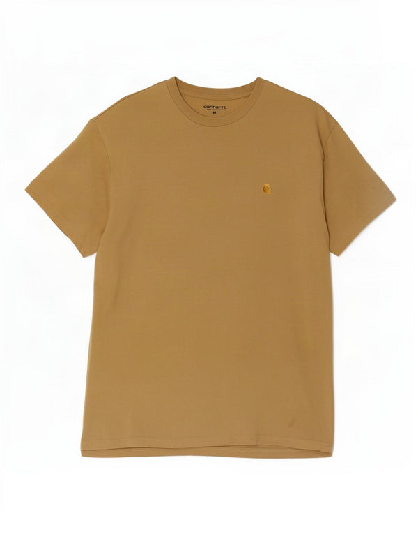 Camiseta masculina Carhartt de algodão marrom médio