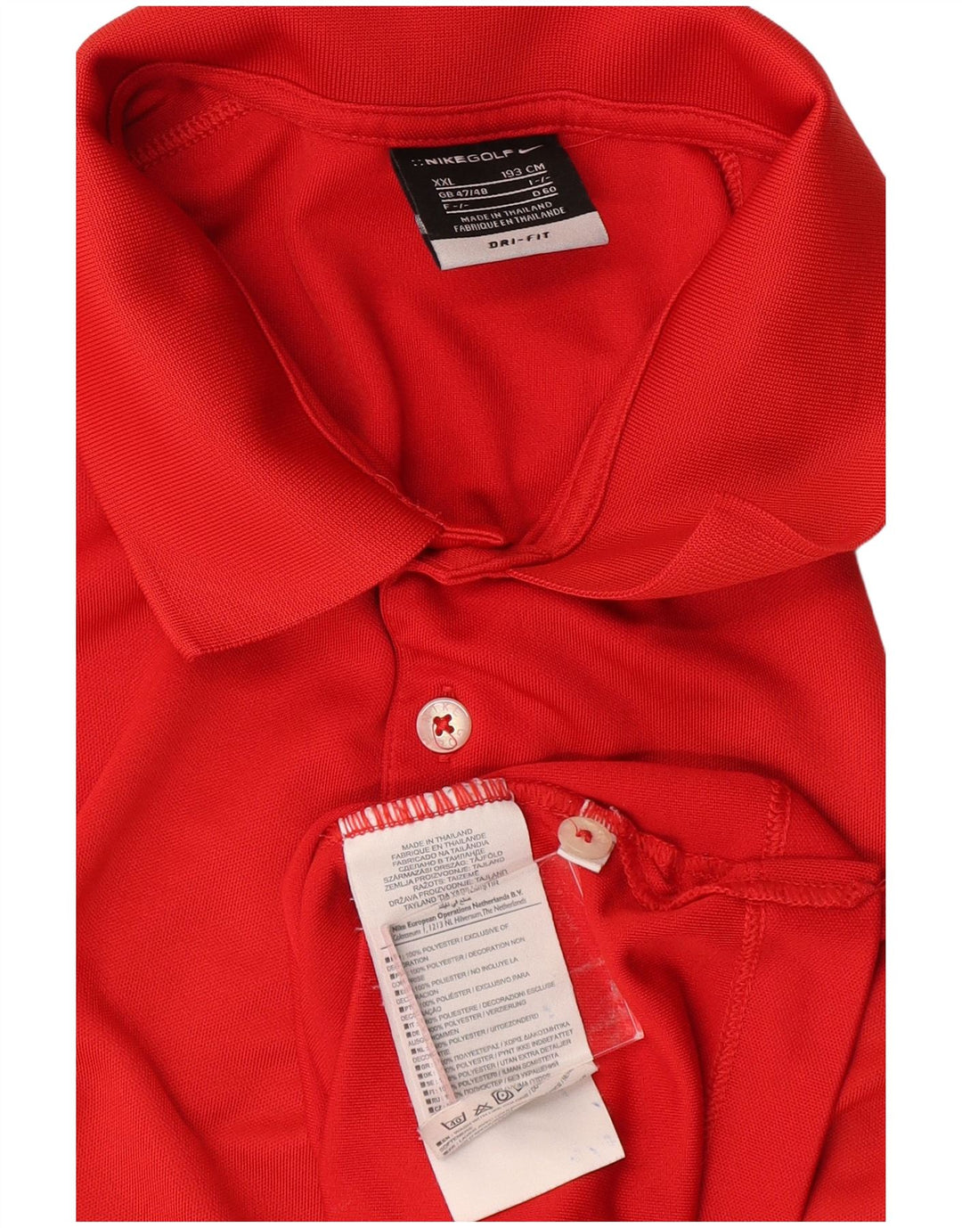 Camisa polo masculina NIKE Dri Fit UK 47/48 2XL poliéster vermelho