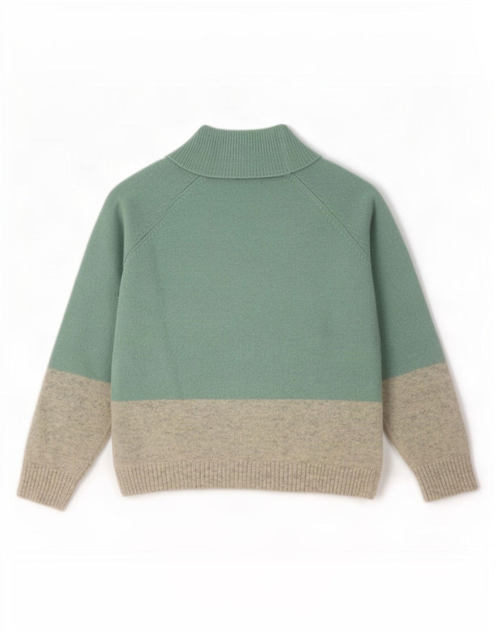 Suéter feminino Fat Face com gola tartaruga Reino Unido 14 grande turquesa