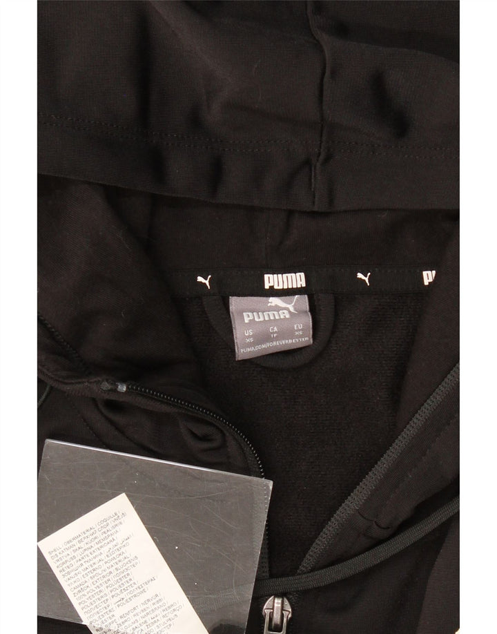 Suéter PUMA masculino com capuz e zíper XS preto poliéster