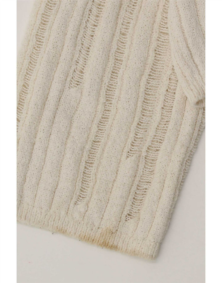 Zara Womens Oversized Bolero Jumper Reino Unido 10 Pequeno Off White