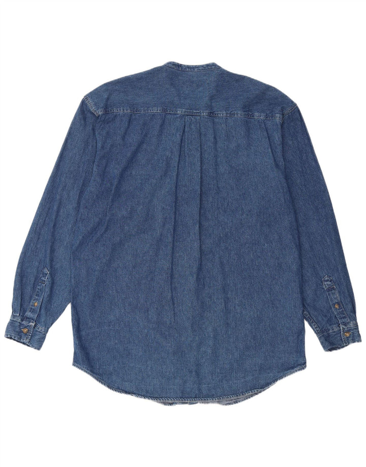 Camisa jeans masculina Fosters grande azul