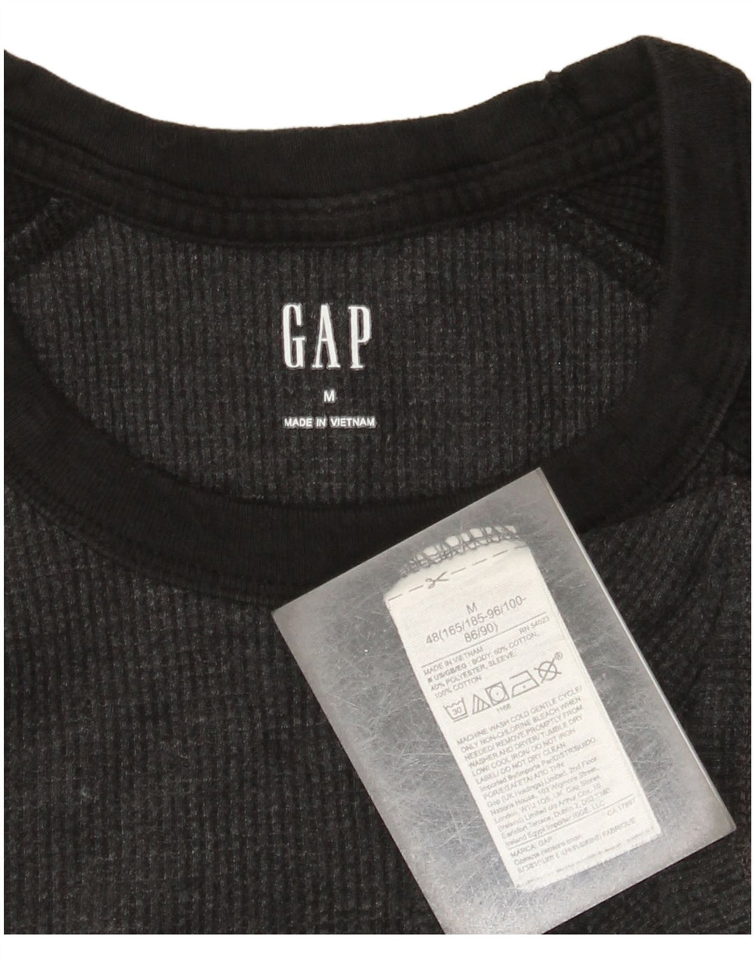 Moletom masculino Gap Jumper cinza médio algodão colorblock