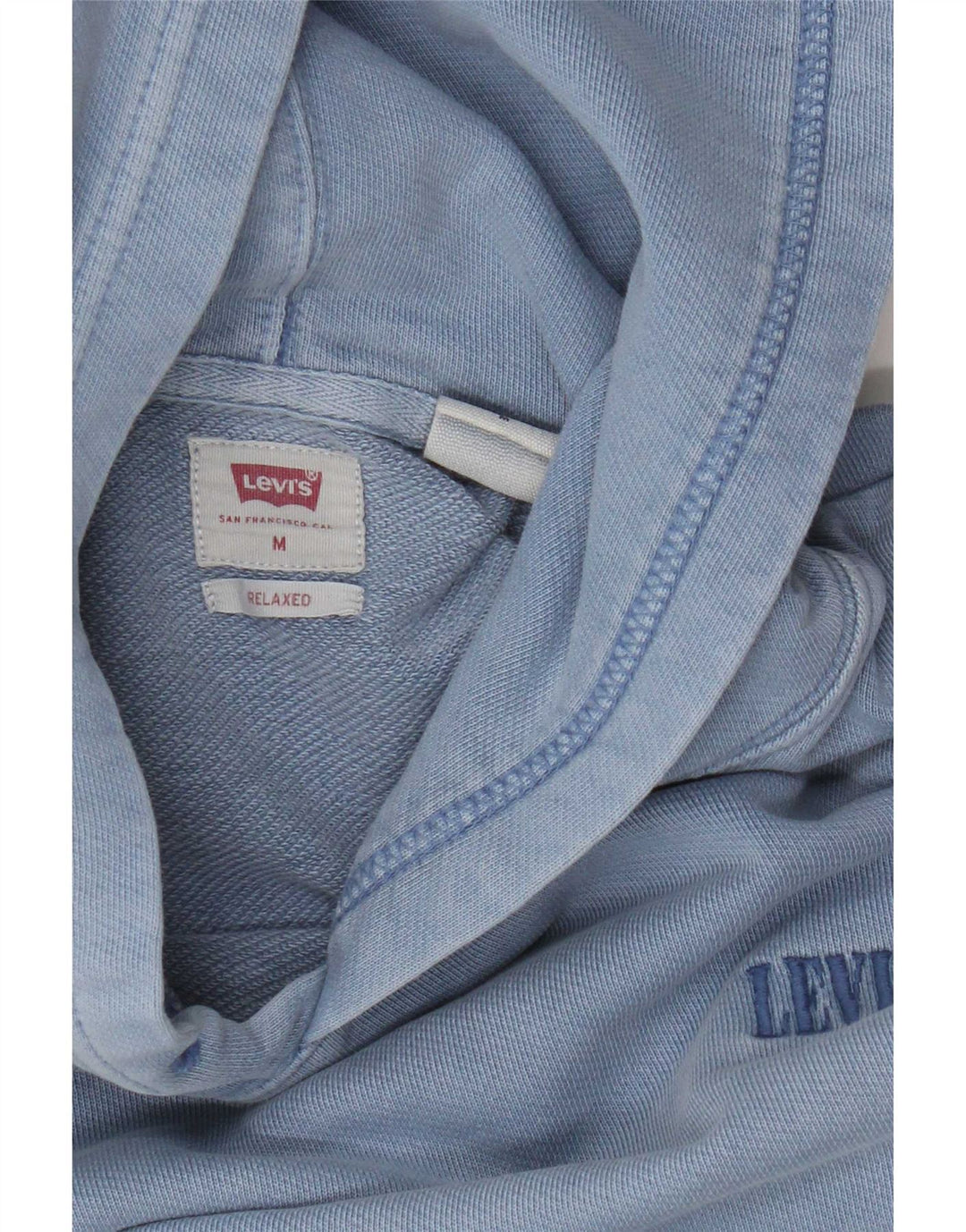 Moletom com capuz masculino Levi's Relaxed Fit azul médio