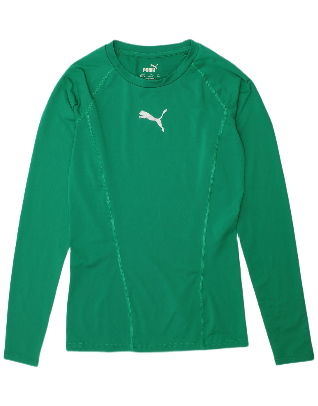 Top PUMA Menina Manga Comprida 13-14 Anos Verde Poliéster