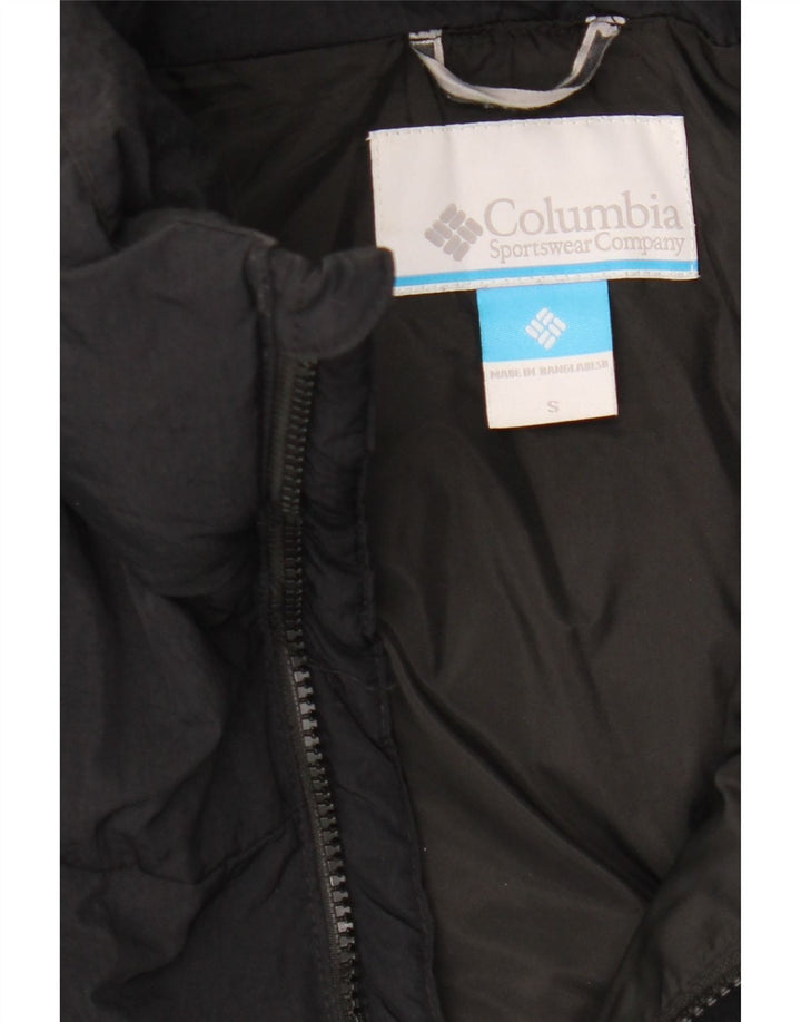 Jaqueta Columbia Masculina Acolchoada UK 36 Pequena Nylon Preta