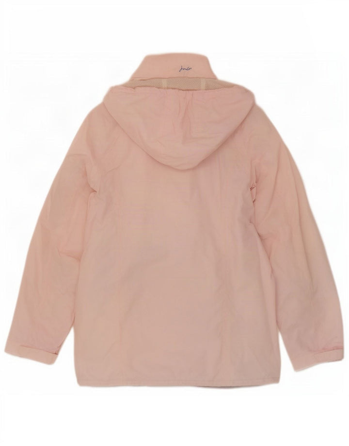 Jaqueta de chuva feminina Joules com capuz grande tamanho UK 8 pequena rosa