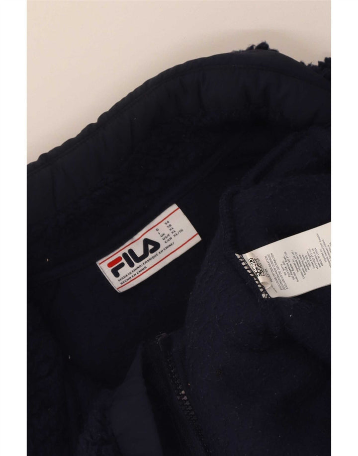 Jaqueta masculina Fila Fleece UK 42 XL azul marinho poliéster