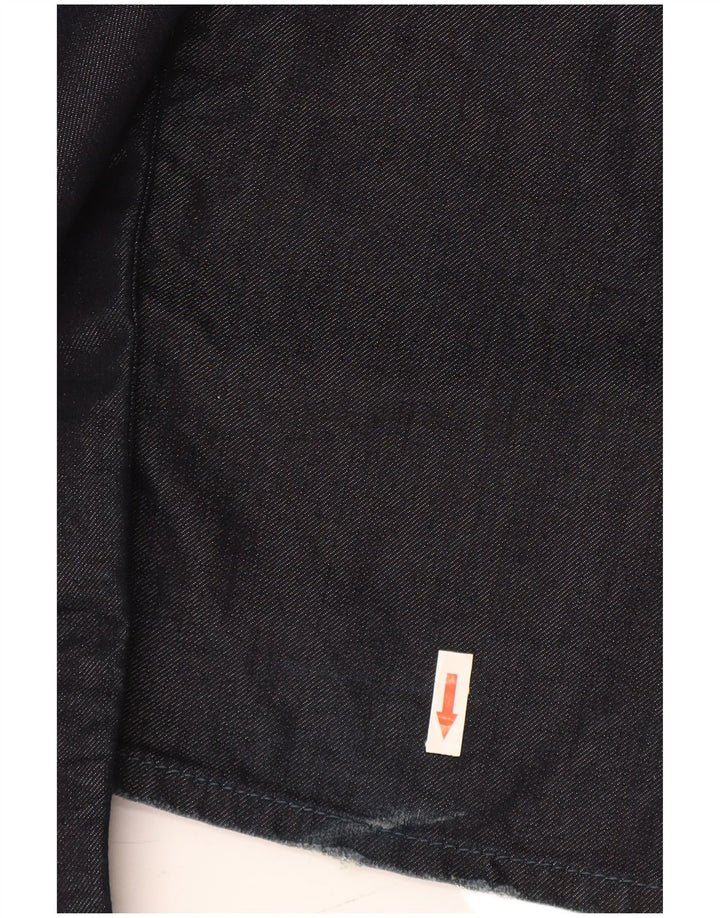 Gas Womens Straight Jeans W34 L35 Azul Marinho Algodão