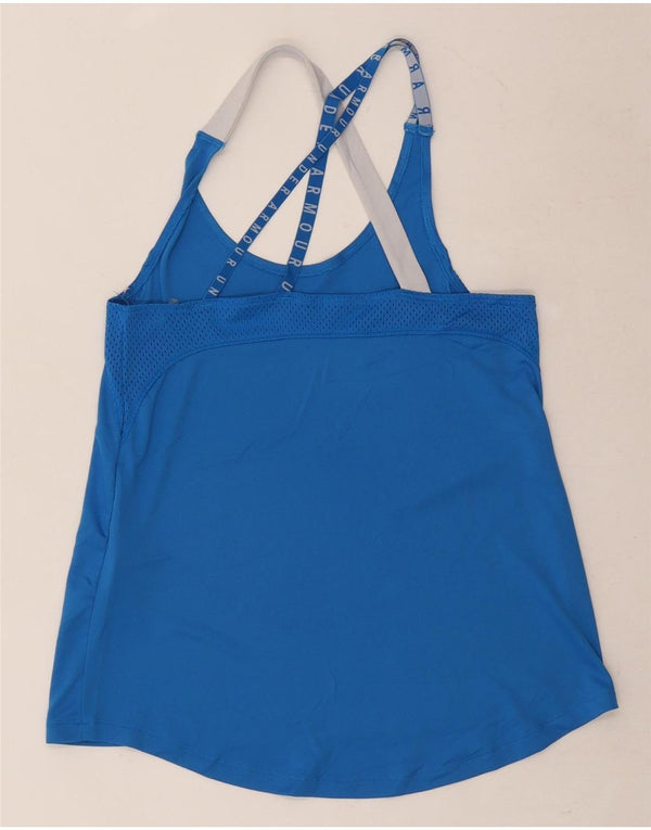 Under Armour Womens Heat Gear Loose Fit Halter Top Reino Unido 12 Médio Azul