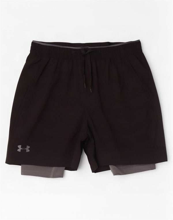 Under Armour Mens Heat Gear Sport Shorts Grande Poliéster Preto