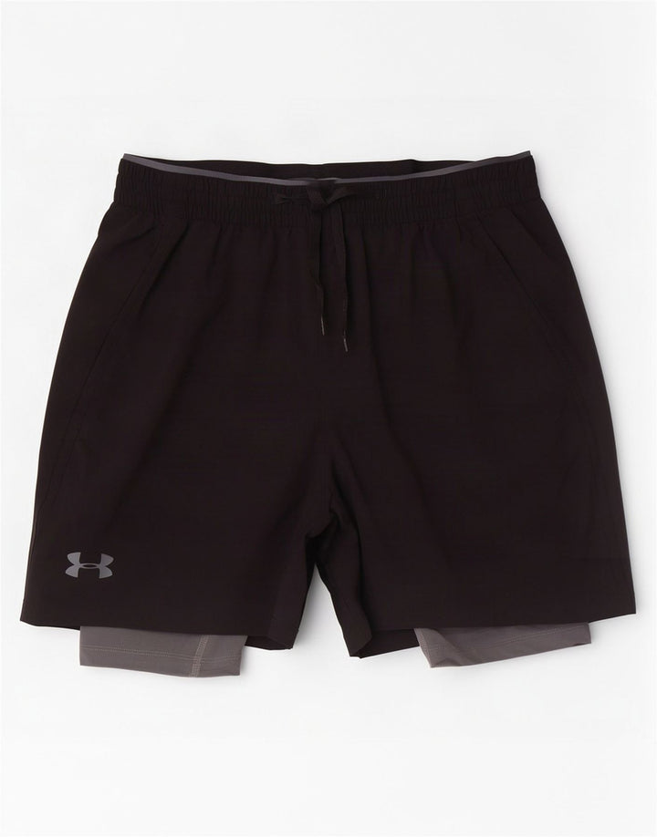 Under Armour Mens Heat Gear Sport Shorts Grande Poliéster Preto