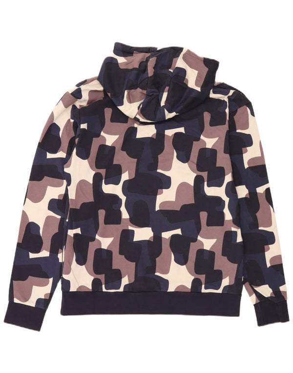 Hugo Boss Mens Hoodie Jumper XL Multicoloured Camouflage Cotton