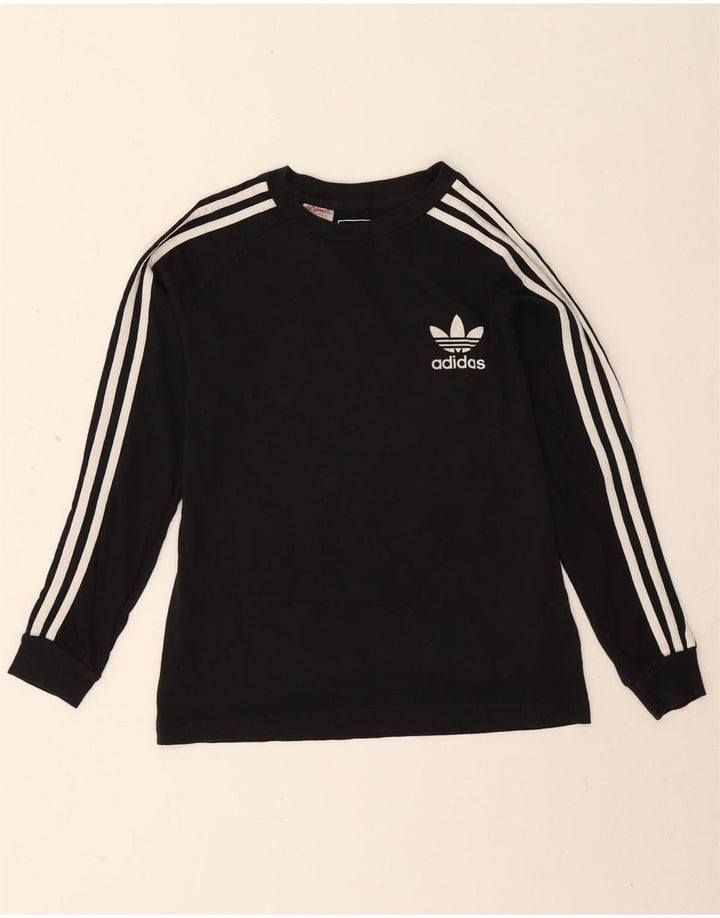 Top gráfico Adidas Meninos manga comprida 11-12 anos algodão preto
