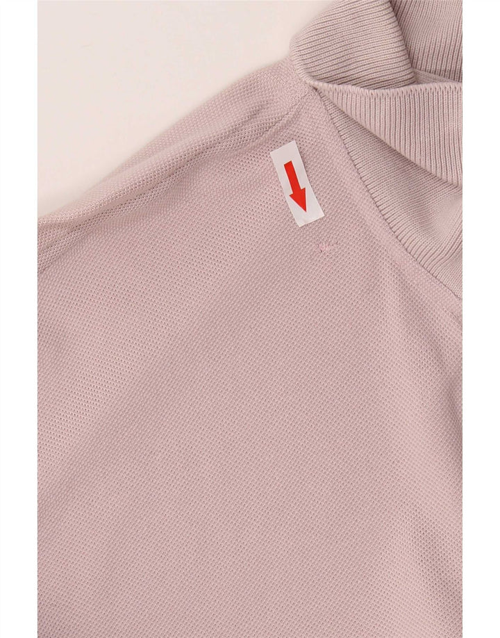 Camisa polo masculina Lacoste tamanho 4 médio algodão rosa