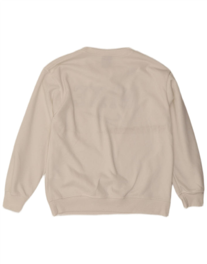 NIKE Mens Graphic Moletom Jumper Grande Algodão Branco