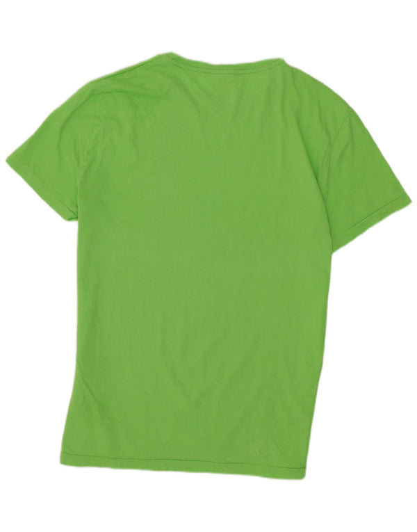Polo Ralph Lauren Camiseta feminina gráfica Top UK 14 Médio Verde