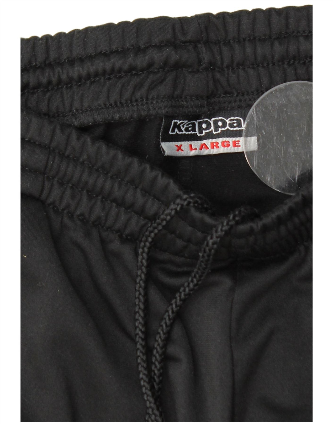 KAPPA Calça de treino masculina gráfica Joggers XL preto poliéster