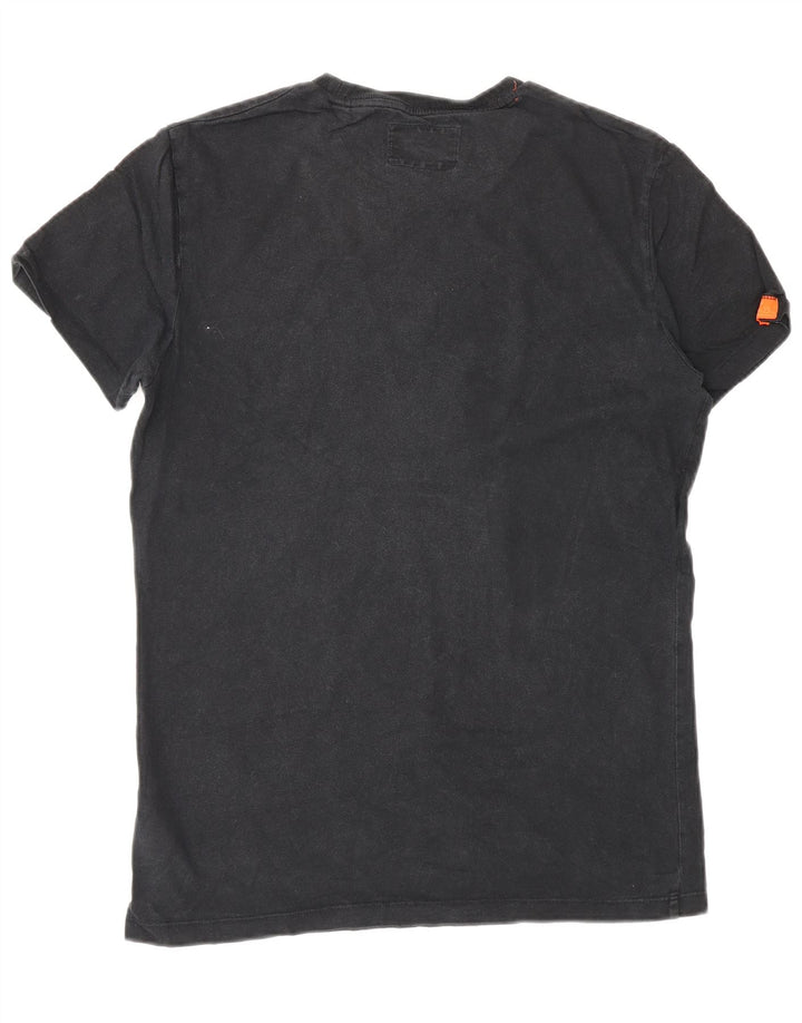 Camiseta masculina Superdry Top pequeno algodão preto