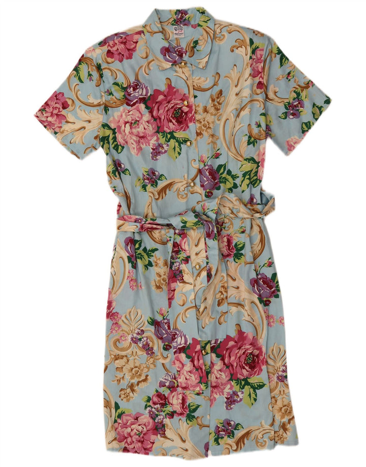Vestido camisa feminino Elle IT 44 azul médio floral